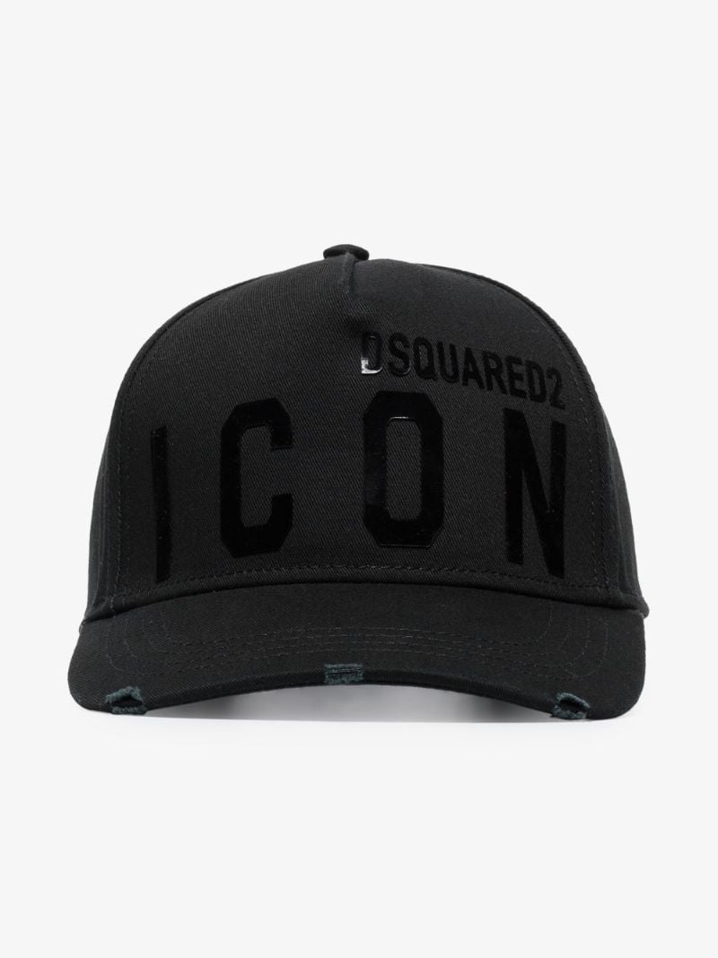 Black Icon Logo Baseball Cap
