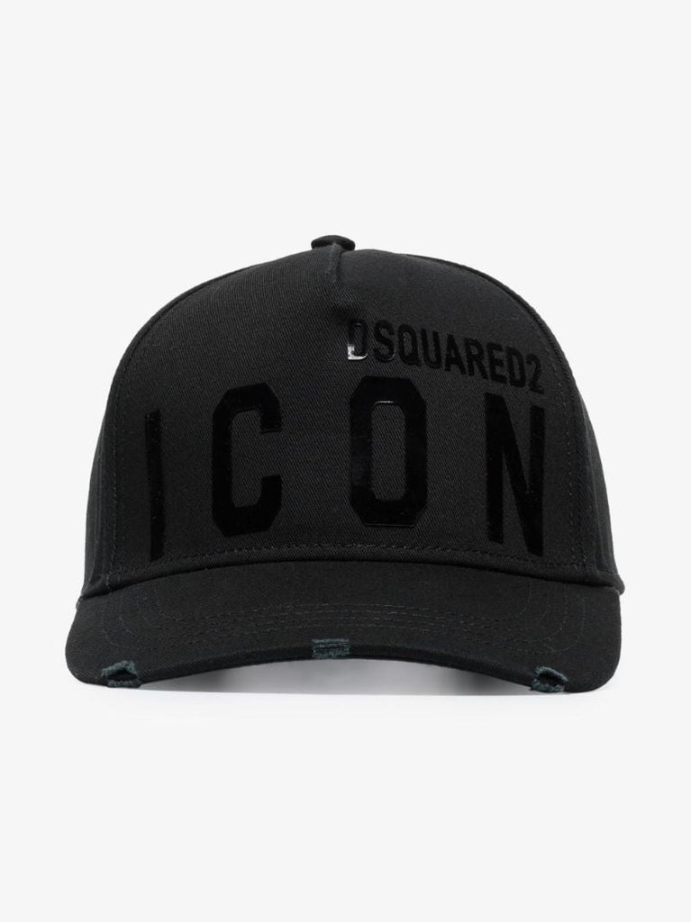 Black Icon Logo Baseball Cap