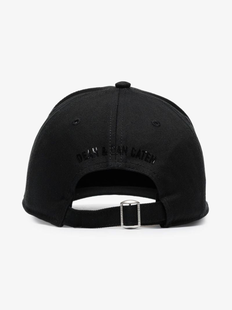 Black Icon Logo Baseball Cap