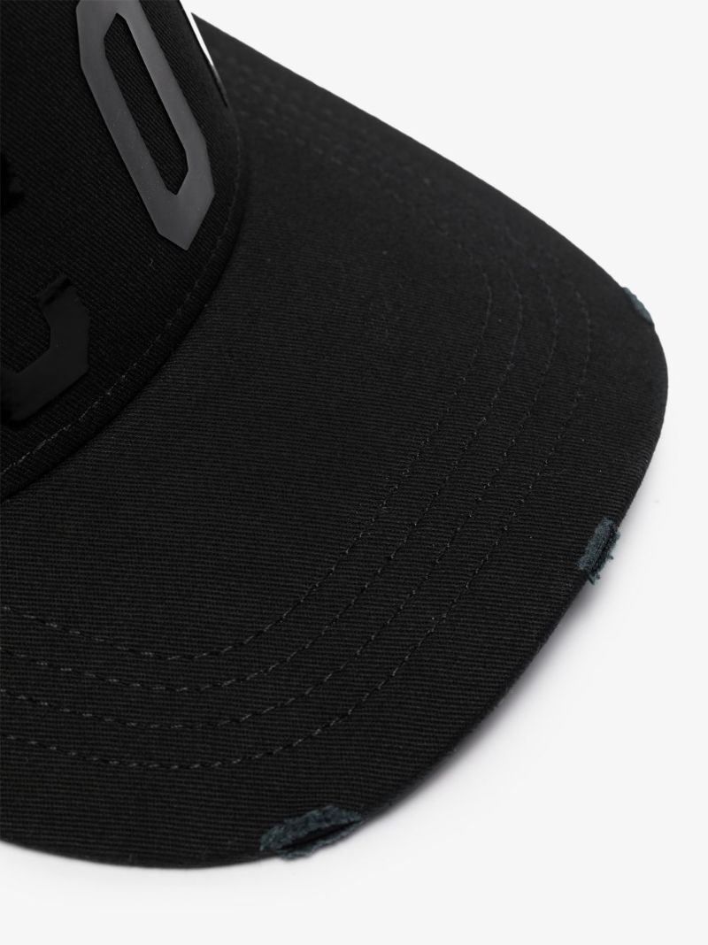 Black Icon Logo Baseball Cap