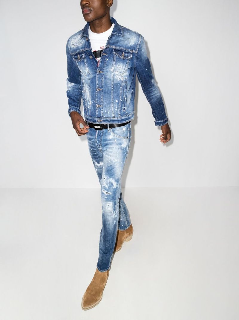 Distressed Denim Jacket