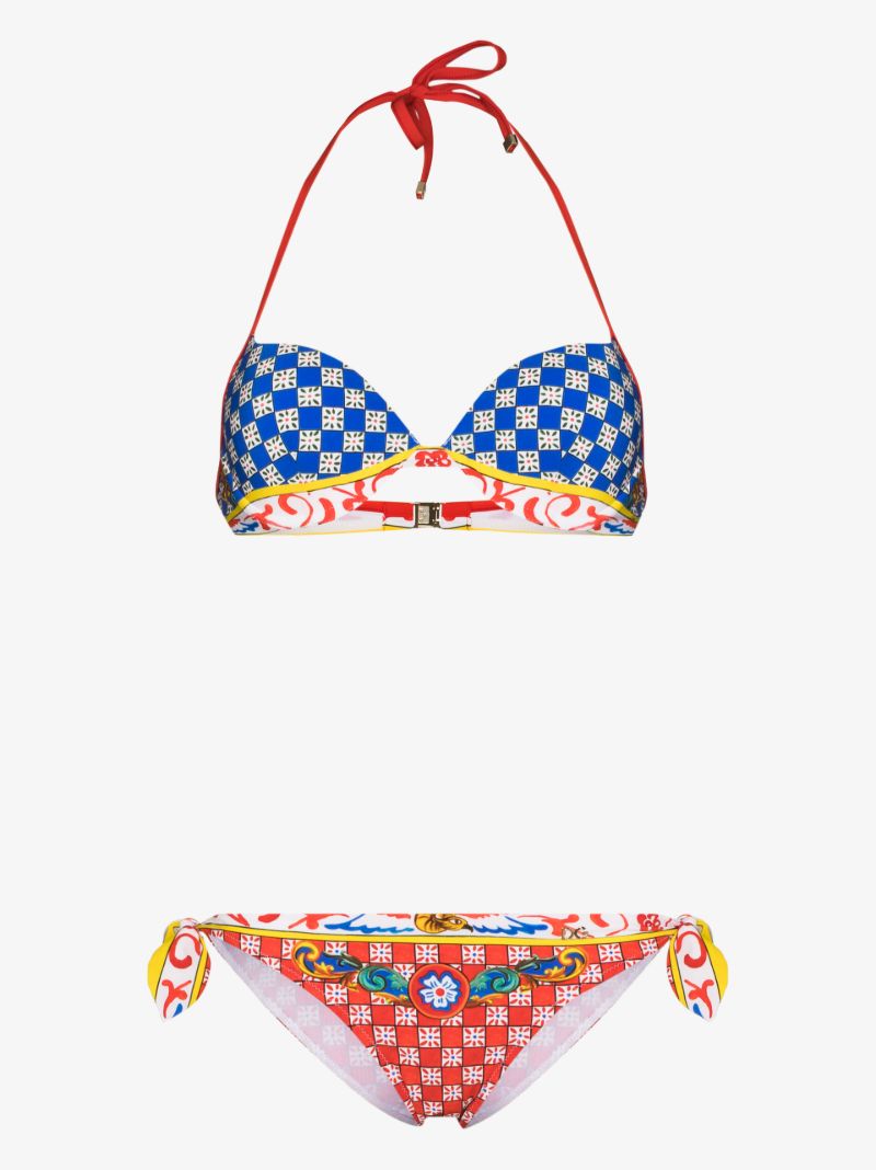 Carretto Print Underwire Bikini