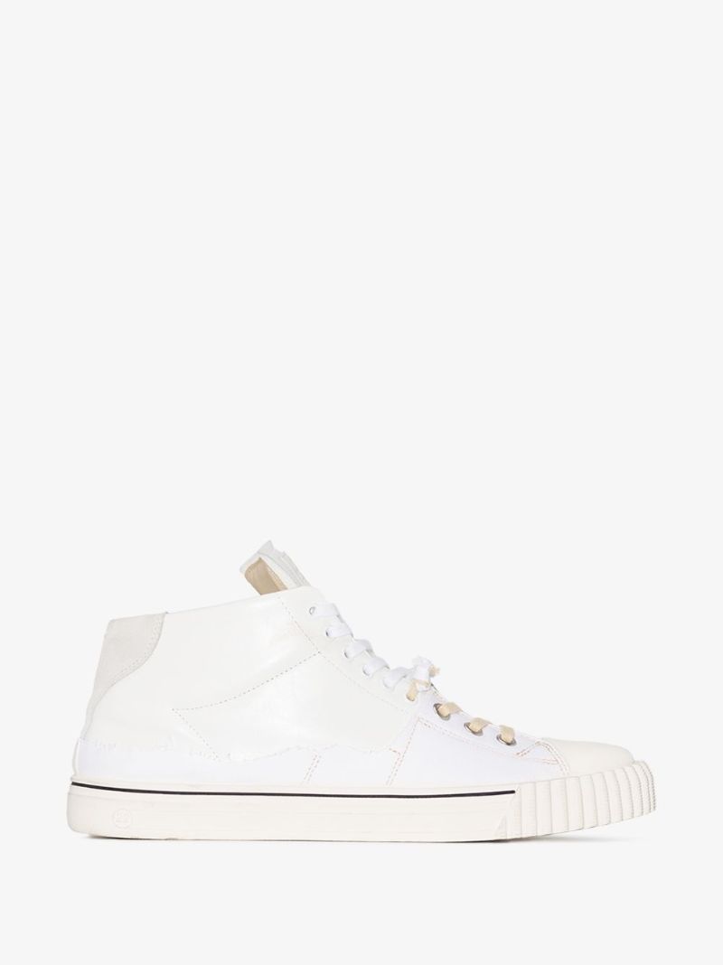 White Evolution High Top Sneakers