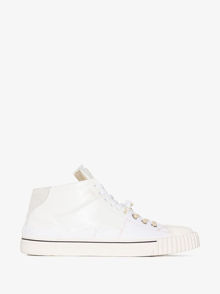 White Evolution High Top Sneakers