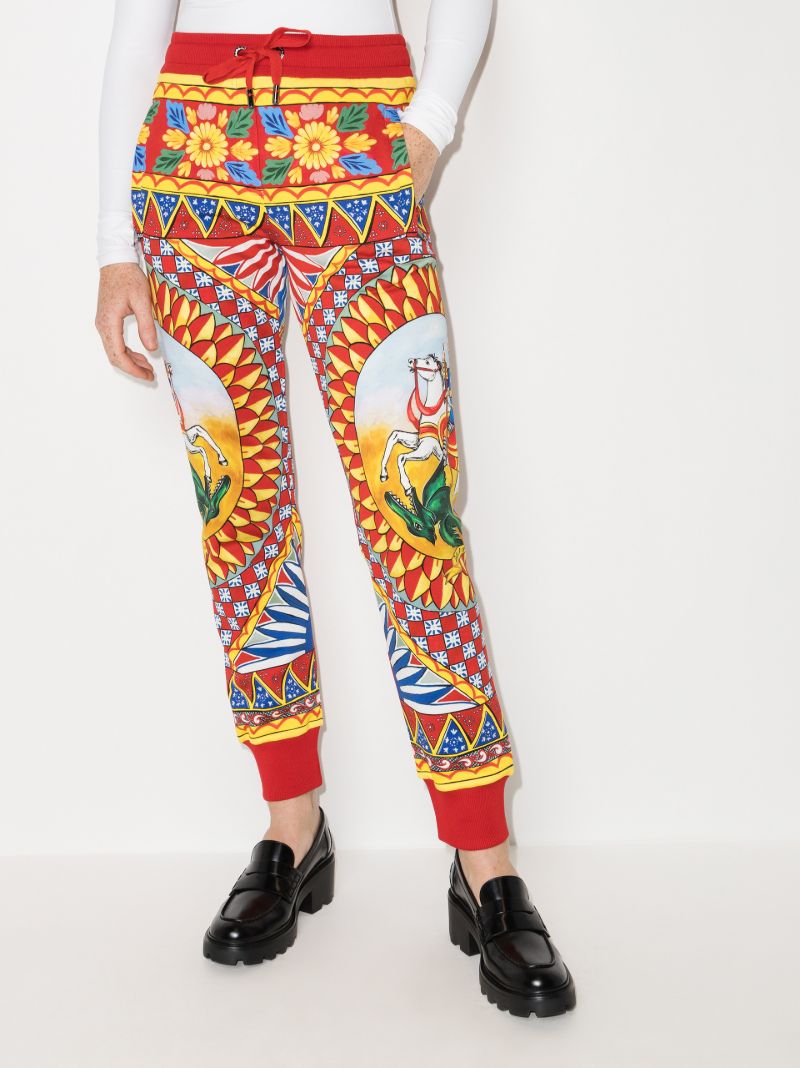 Carretto Print Track Pants