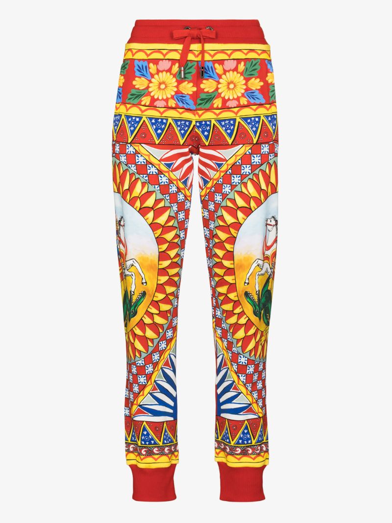Carretto Print Track Pants