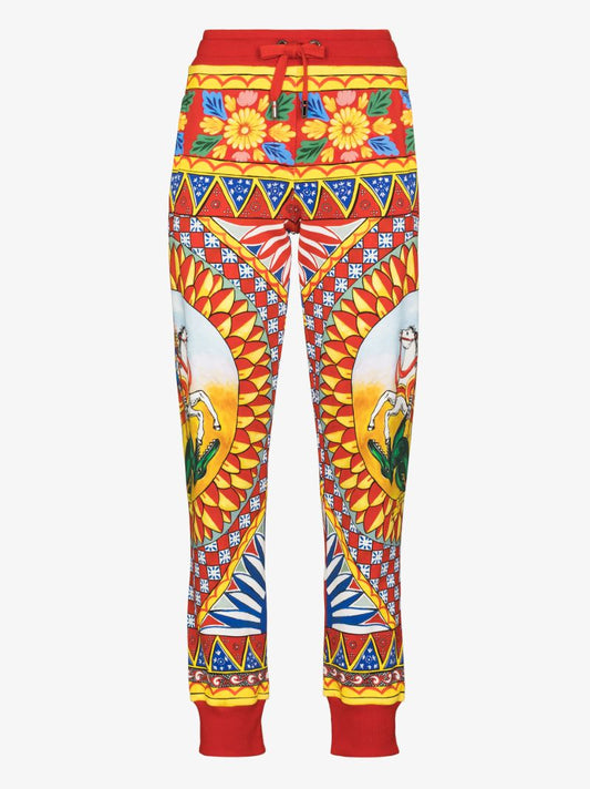 Carretto Print Track Pants