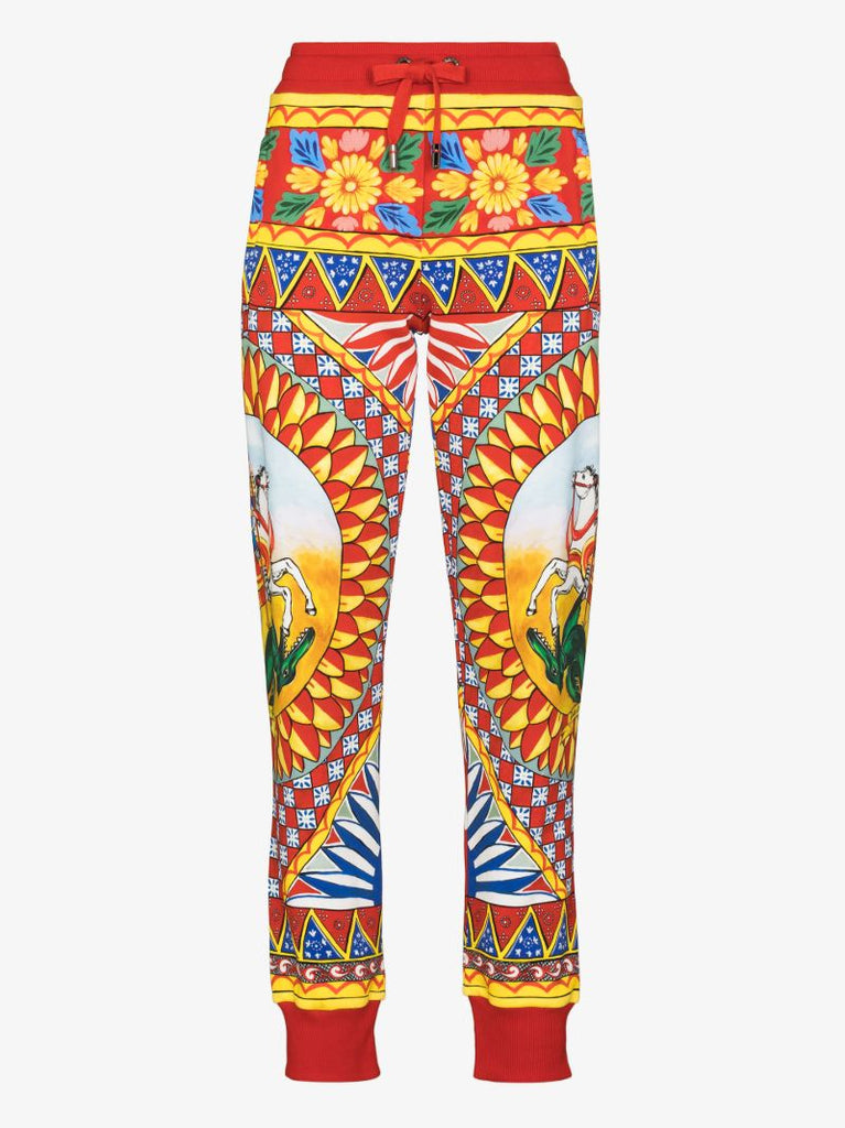 Carretto Print Track Pants