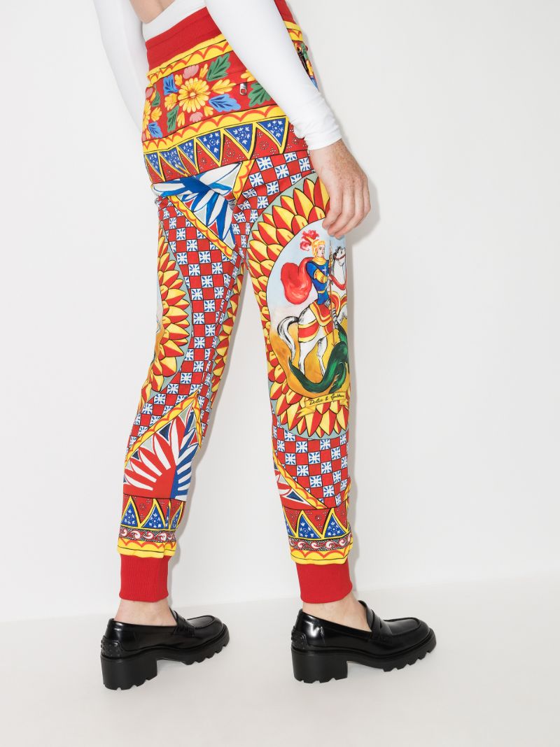 Carretto Print Track Pants