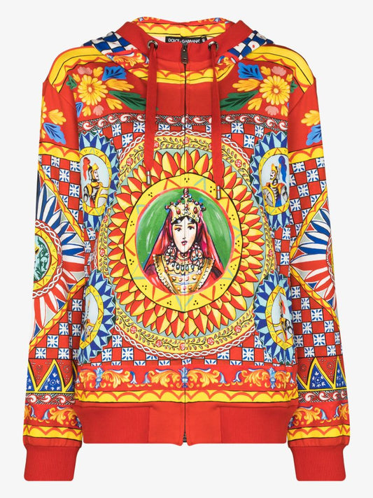 Carretto Print Hoodie