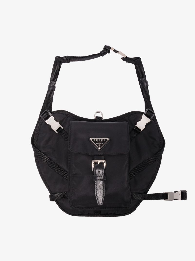 Black Logo Plaque Pet Harness