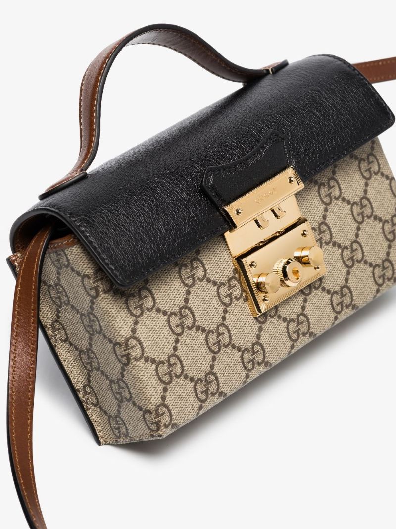 Brown Padlock Mini Bag