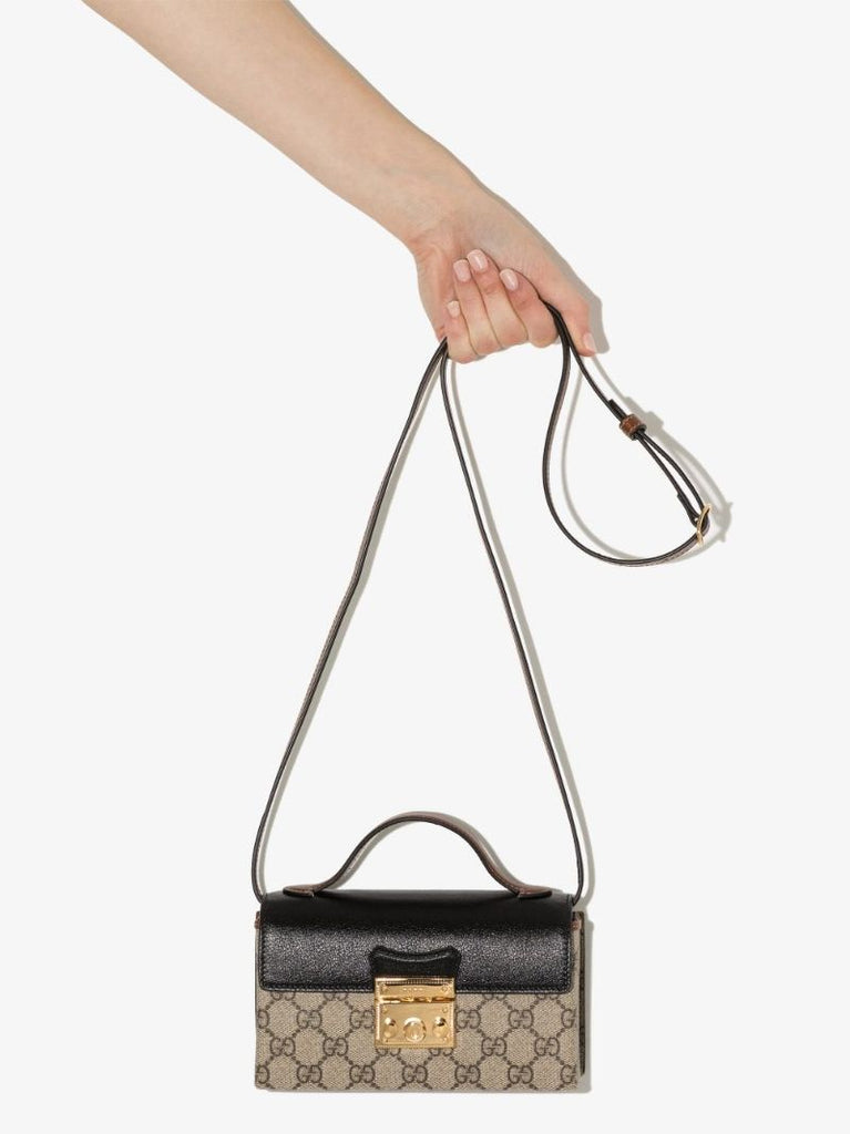 Brown Padlock Mini Bag