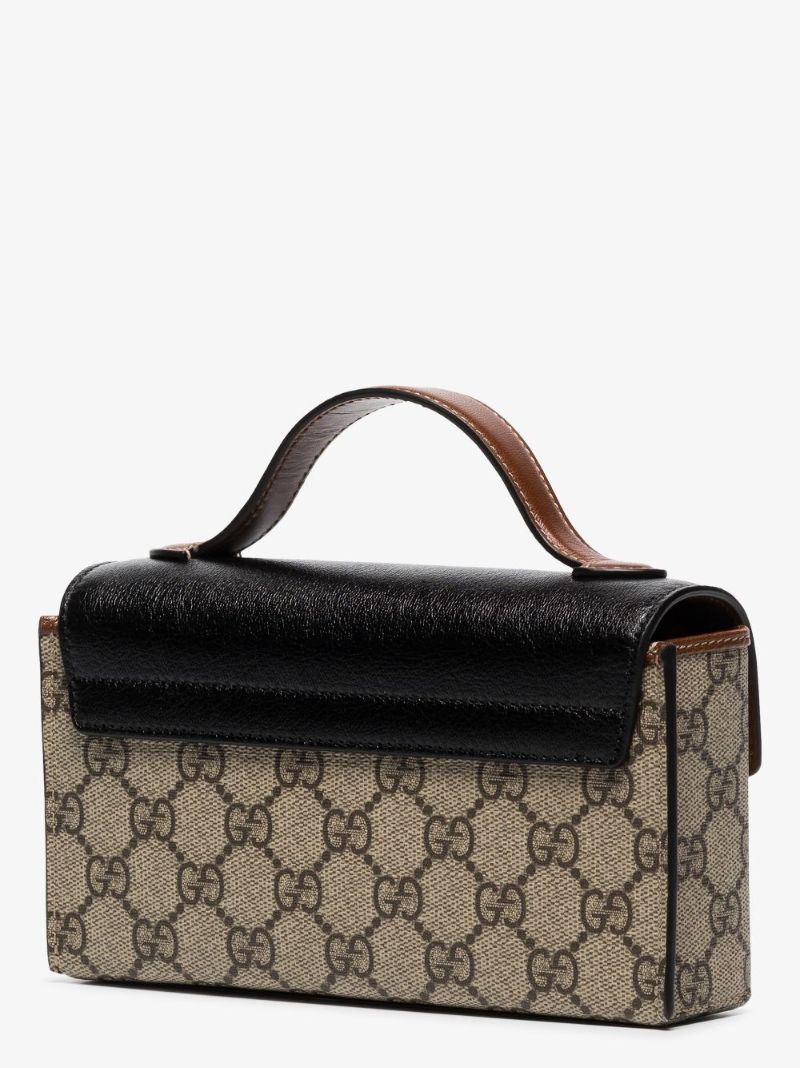 Brown Padlock Mini Bag