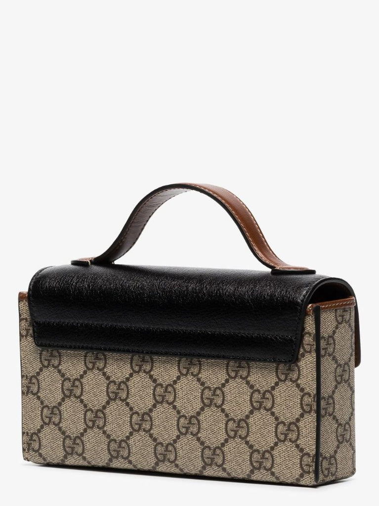 Brown Padlock Mini Bag