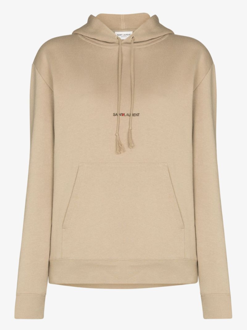 Logo Print Drawstring Hoodie
