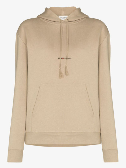 Logo Print Drawstring Hoodie