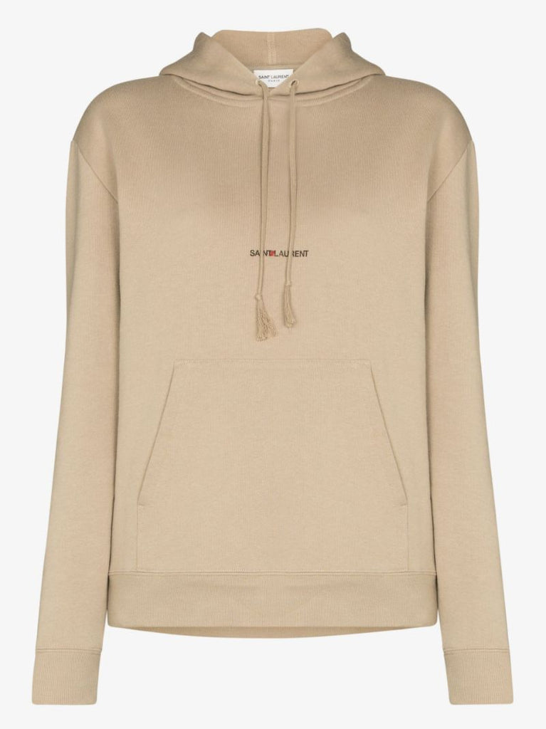Logo Print Drawstring Hoodie