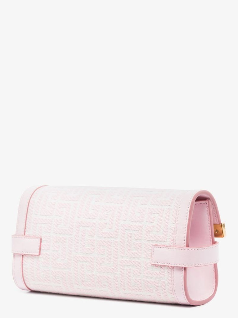 Pink B-buzz 23 Monogram Jacquard Clutch Bag