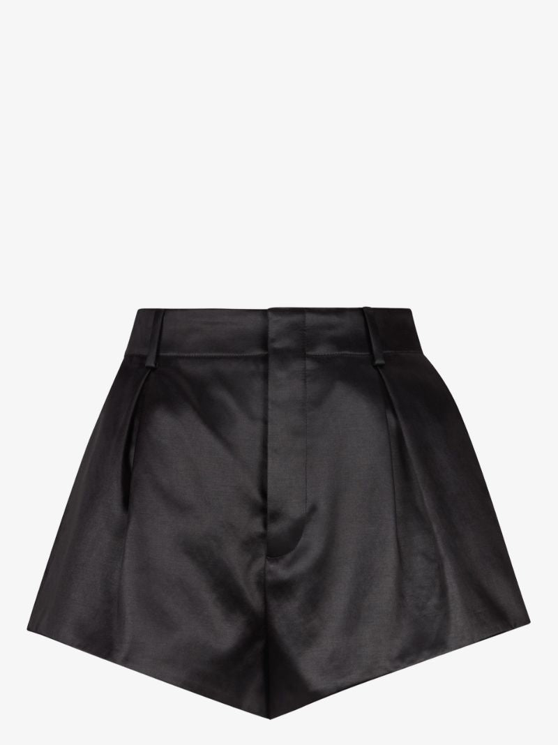 Pleated High Waist Shorts