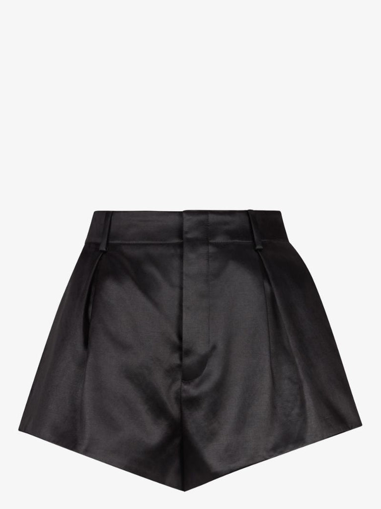 Pleated High Waist Shorts