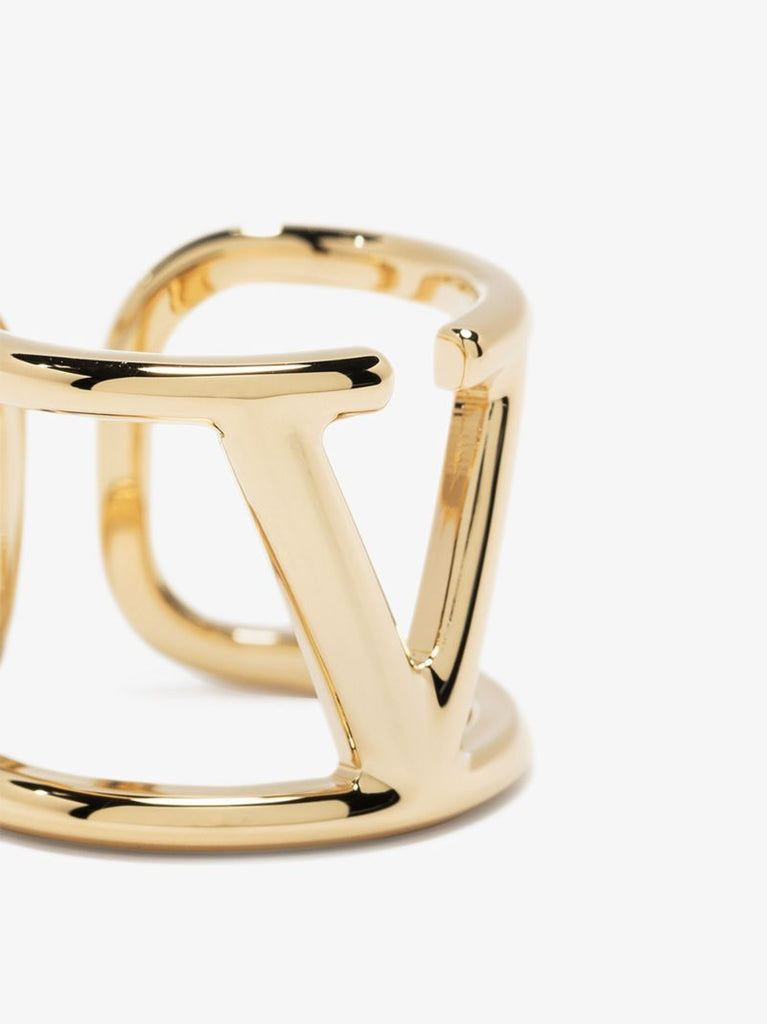 Gold Tone Vlogo Signature Ring