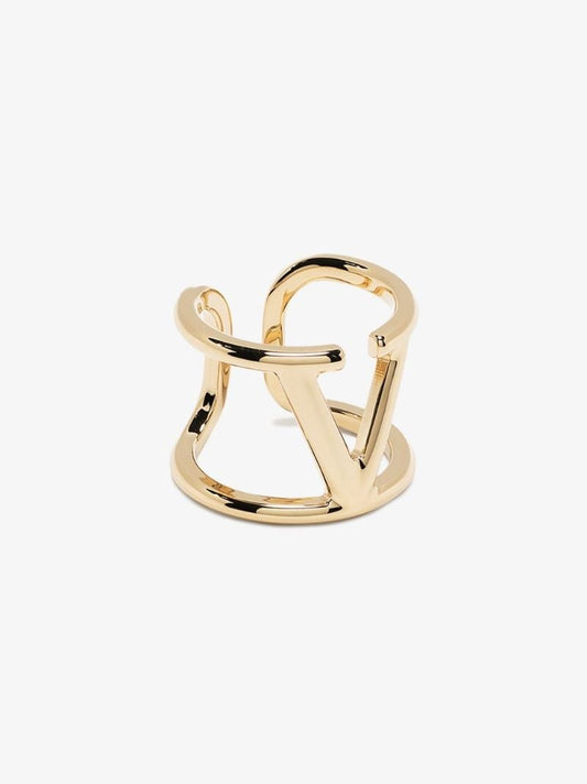 Gold Tone Vlogo Signature Ring