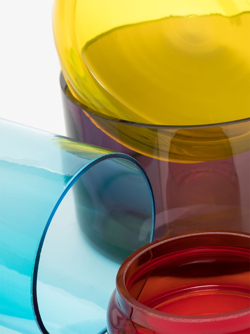 Multicoloured Caps & Jars Set