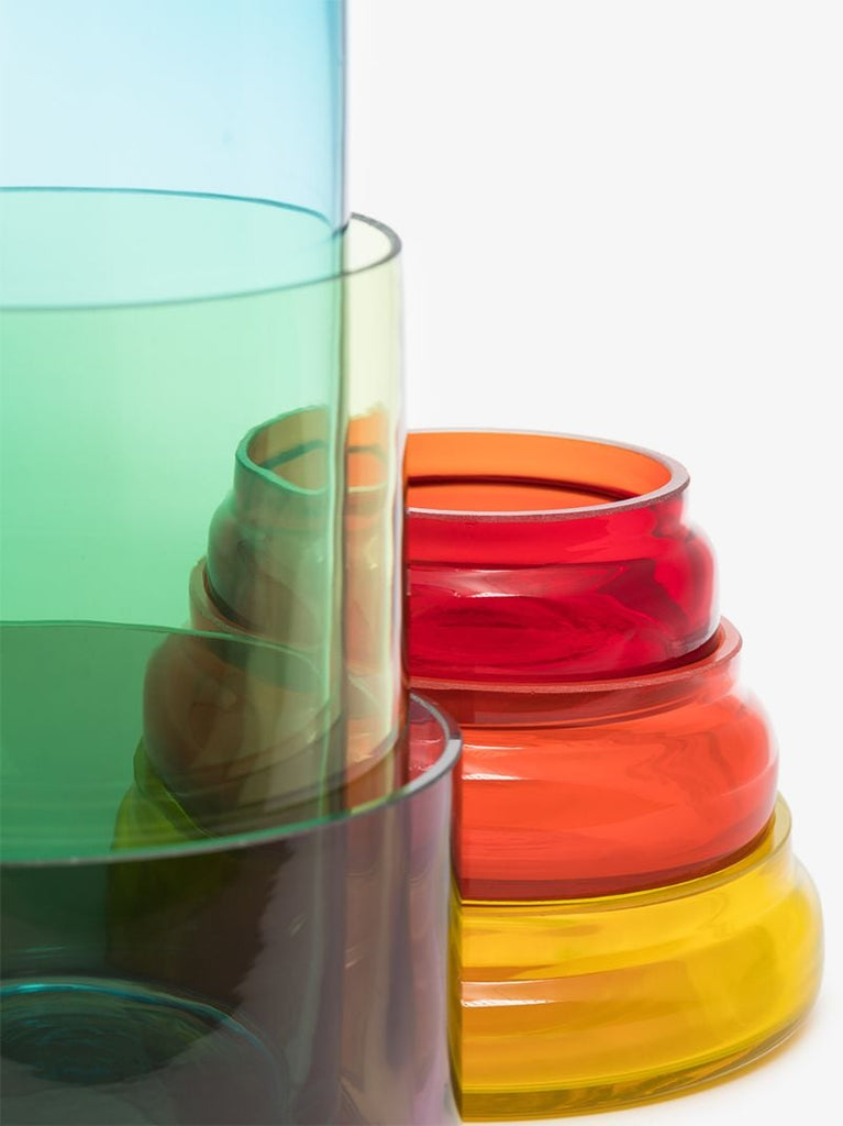 Multicoloured Caps & Jars Set