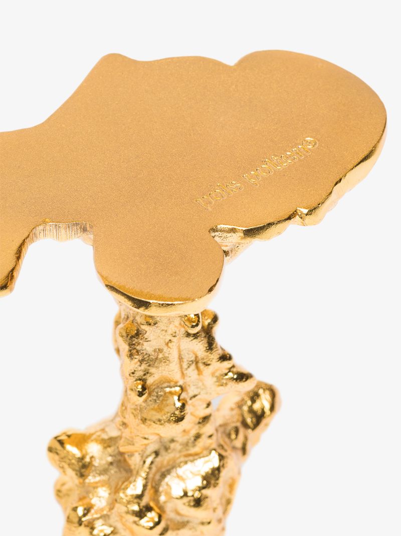 Gold-tone Drip Small Candle Holder