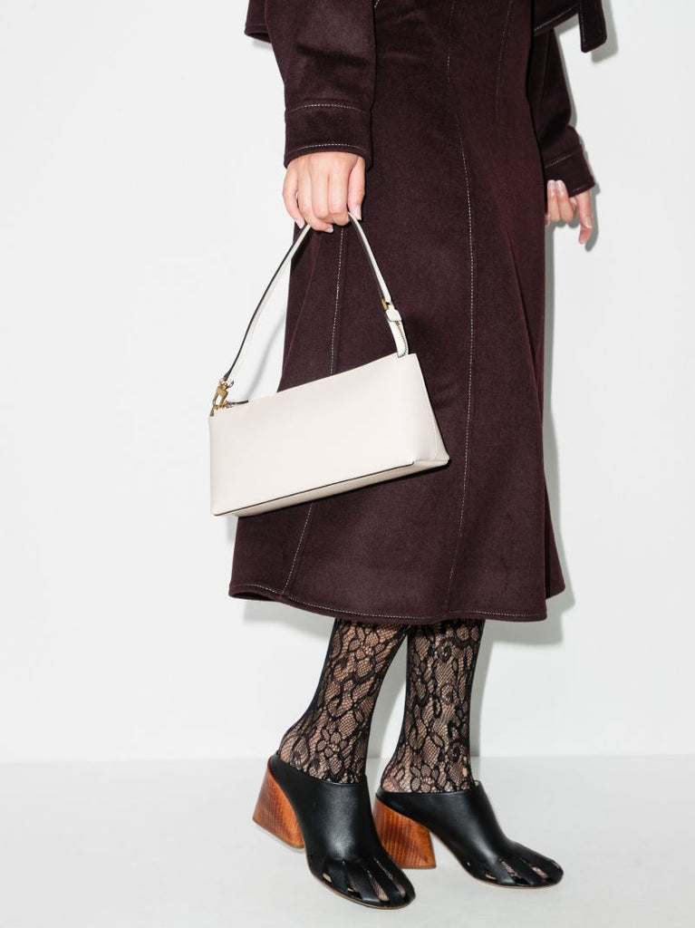 Neutral Kaia Leather Shoulder Bag