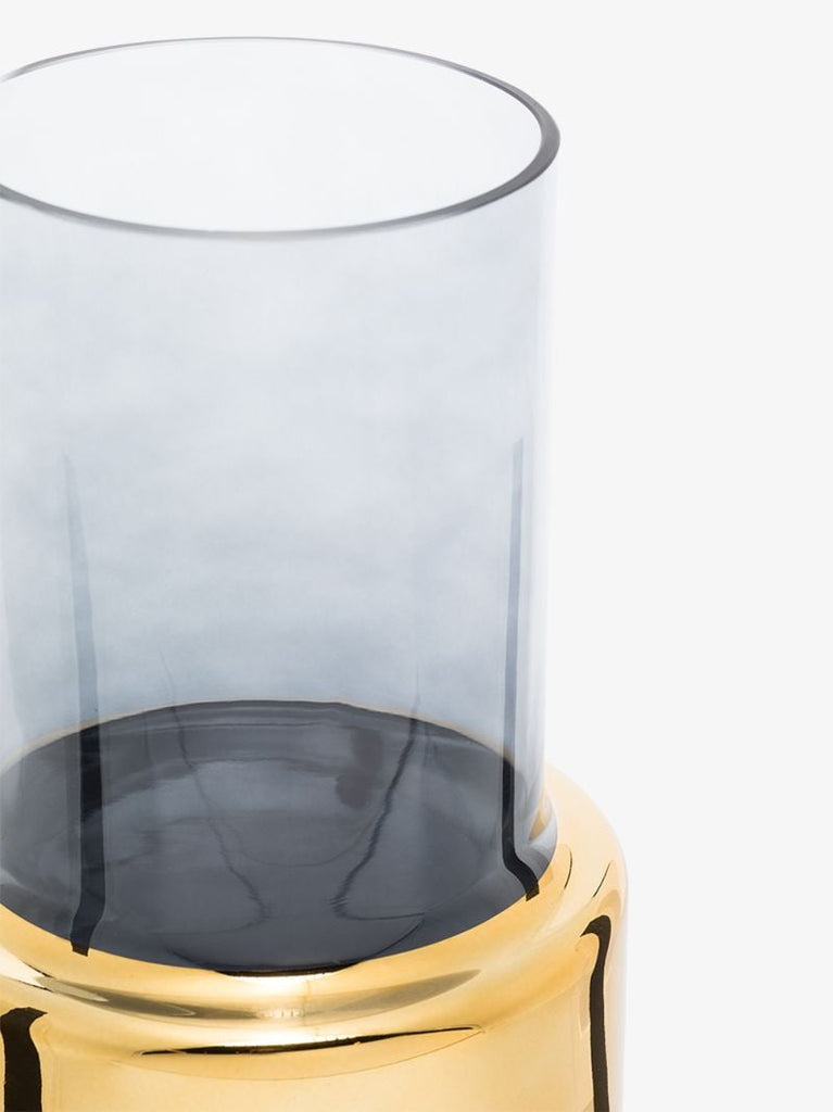 Gold Tone Lobby Medium Vase