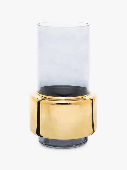 Gold Tone Lobby Medium Vase