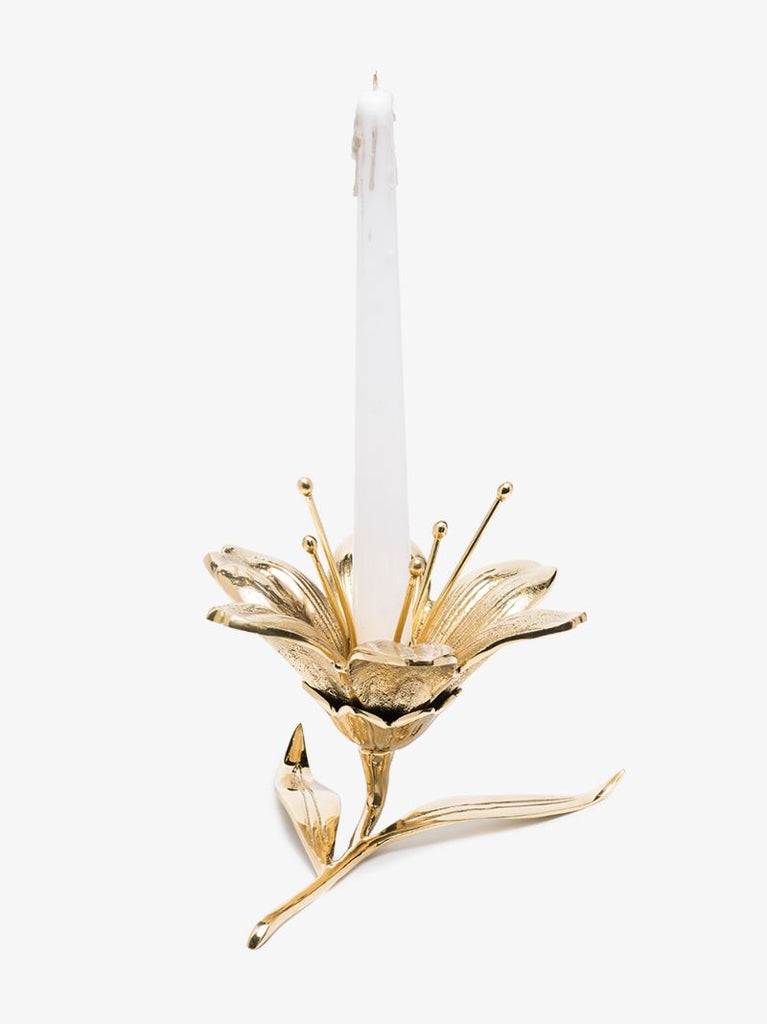 Gold-tone Lilly Candle Holder