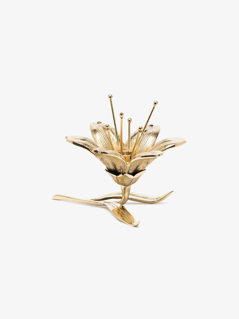 Gold-tone Lilly Candle Holder