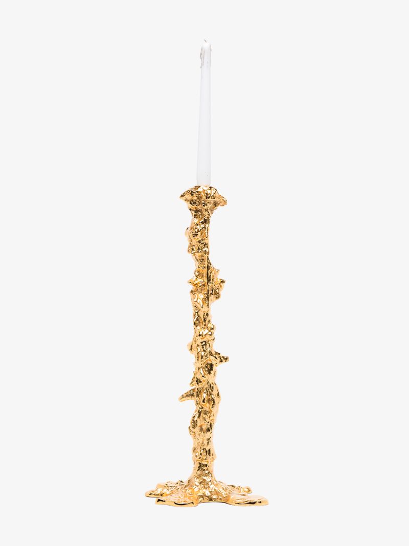 Gold-tone Drip Xxl Candle Holder