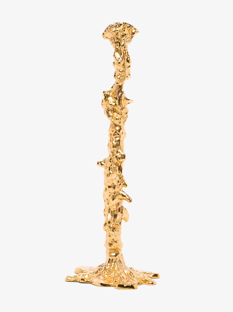 Gold-tone Drip Xxl Candle Holder