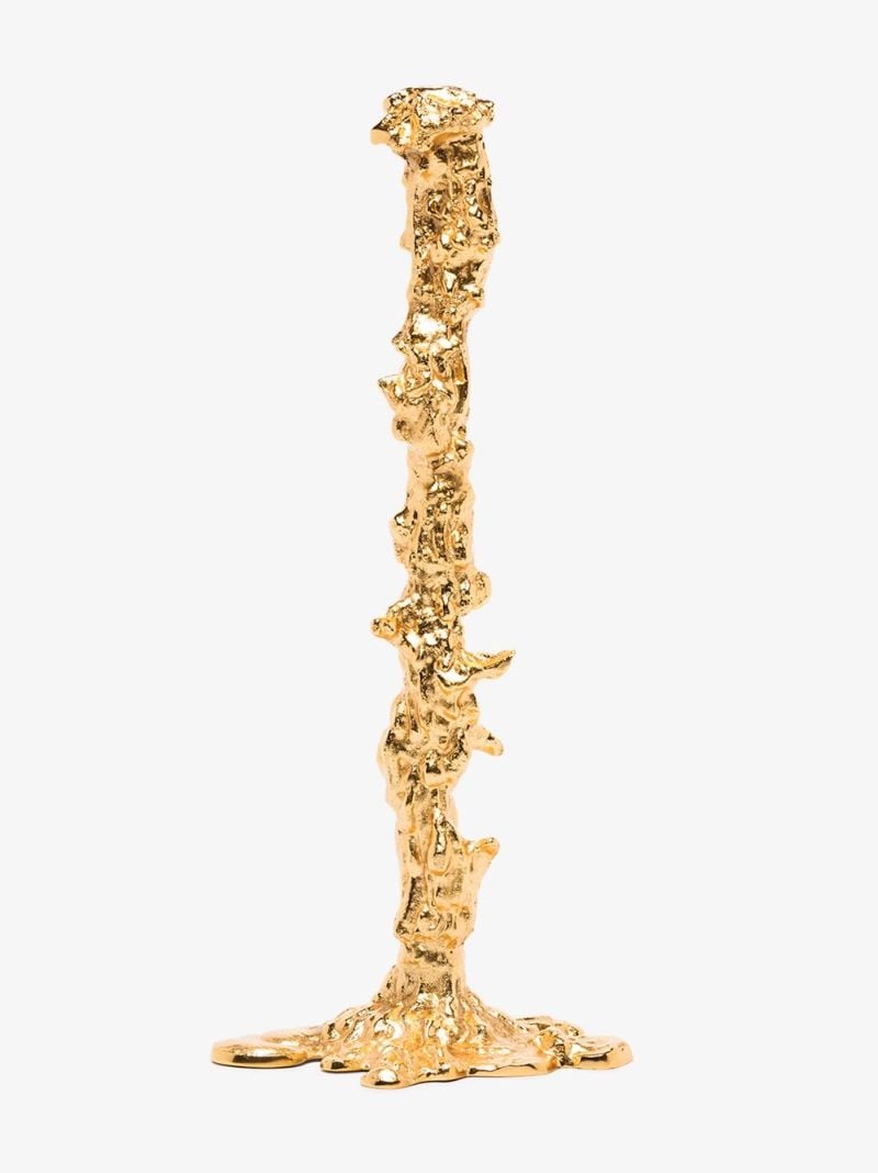 Gold-tone Drip Xxl Candle Holder