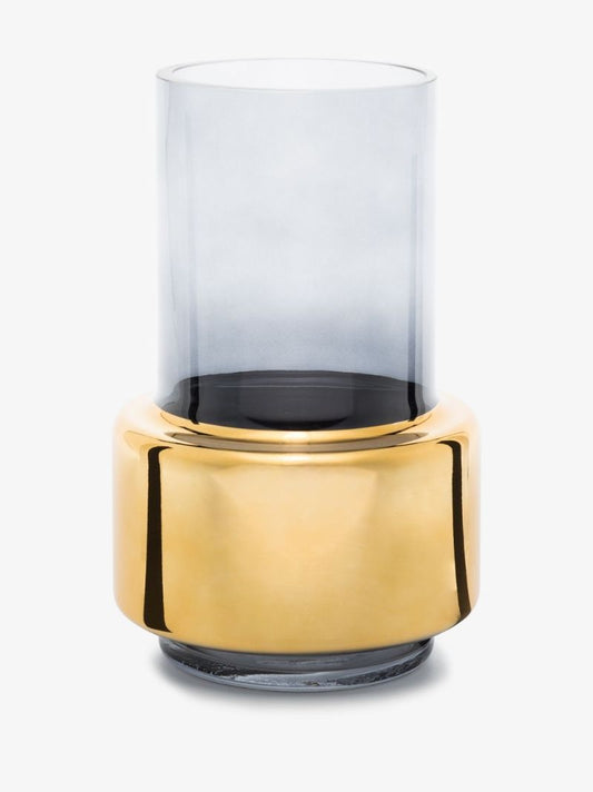 Gold Tone Lobby Small Vase
