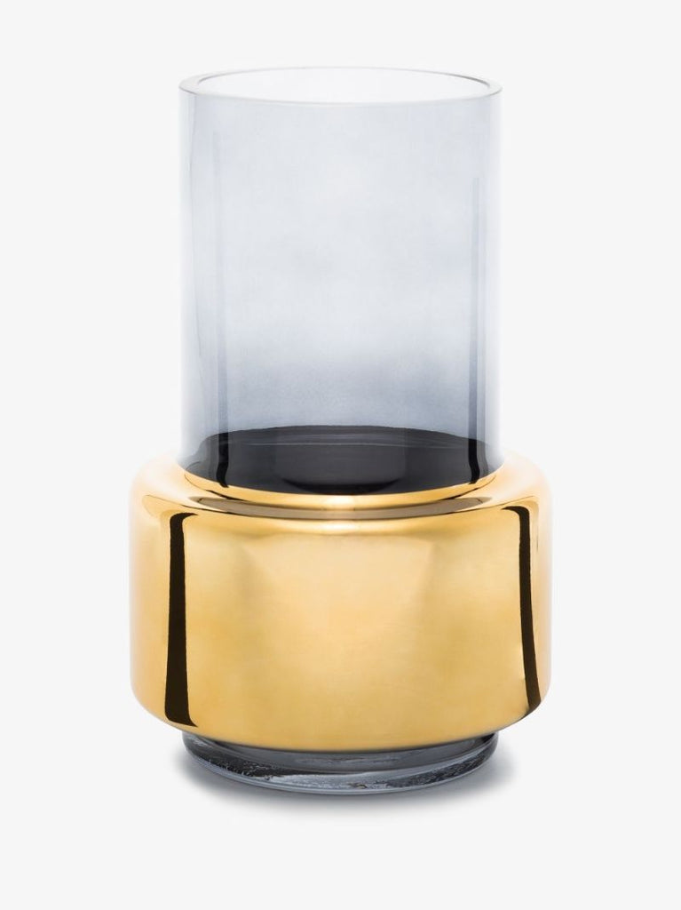 Gold Tone Lobby Small Vase