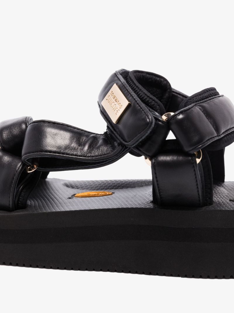 X Suicoke Black Depa Flatform Sandals