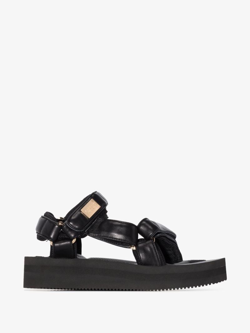 X Suicoke Black Depa Flatform Sandals