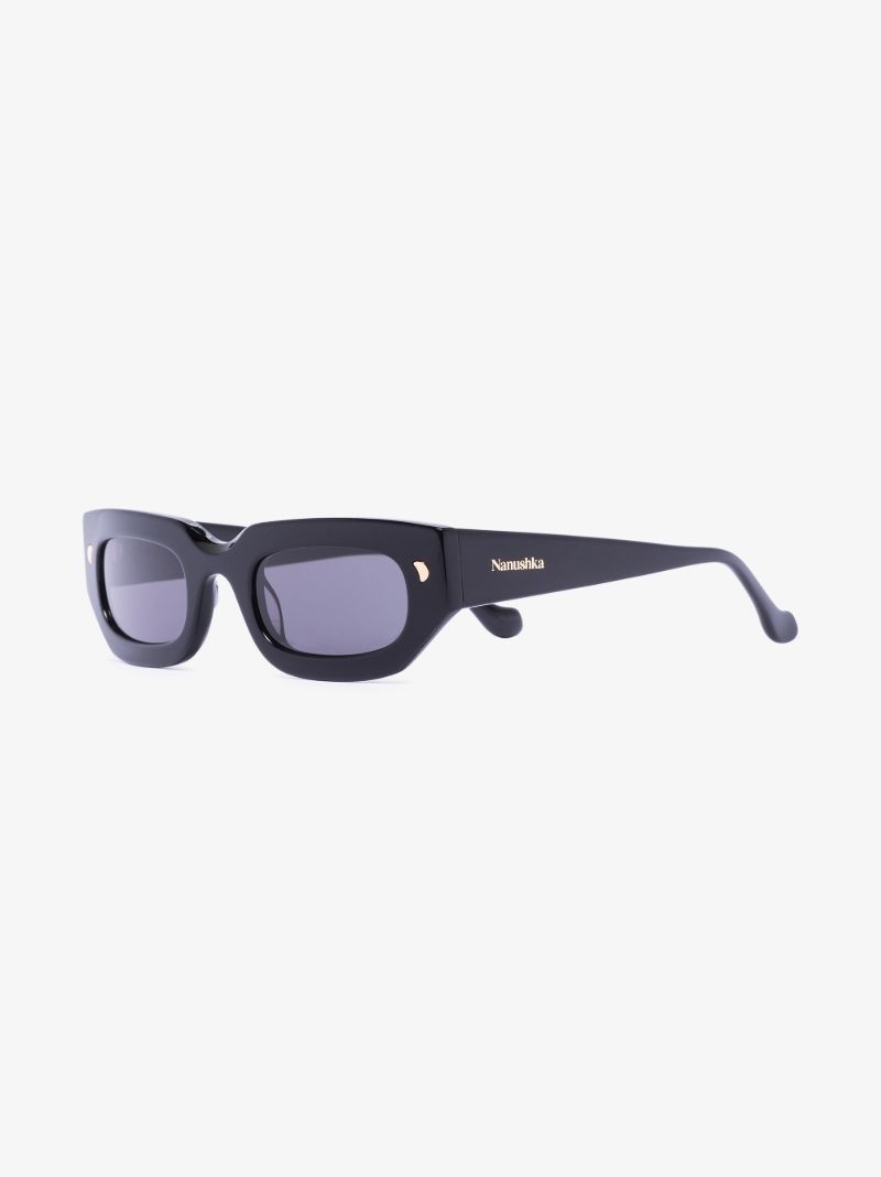Black Kadee Rectangle Sunglasses