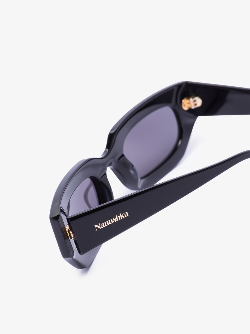 Black Kadee Rectangle Sunglasses