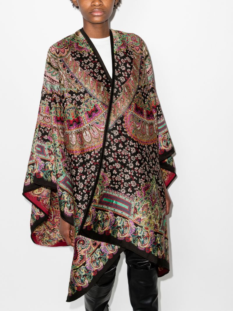 Paisley Jacquard Cape