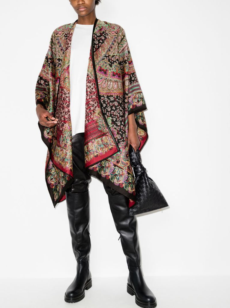Paisley Jacquard Cape