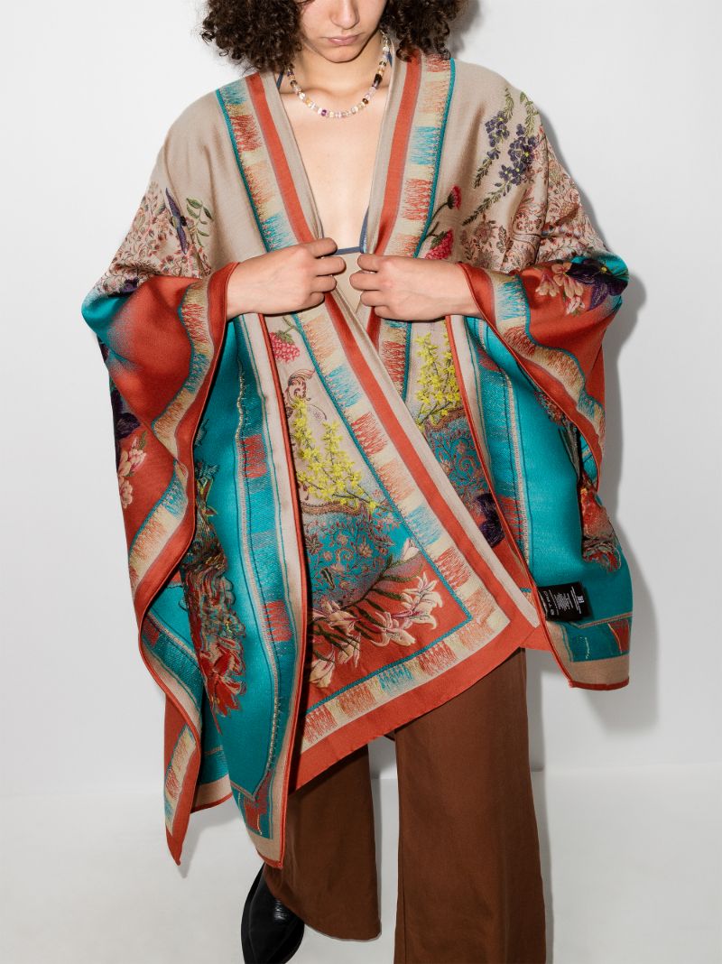 Paisley Jacquard Cape