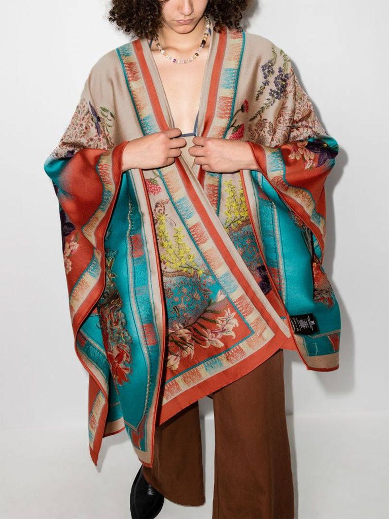 Paisley Jacquard Cape