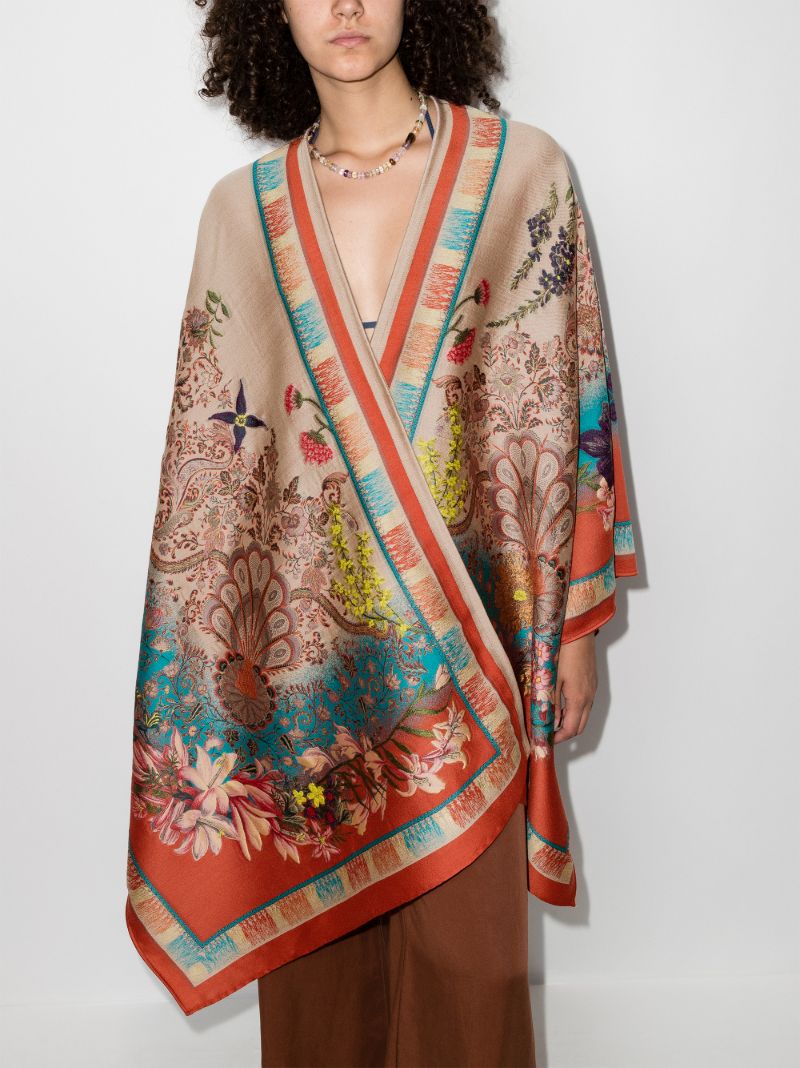 Paisley Jacquard Cape
