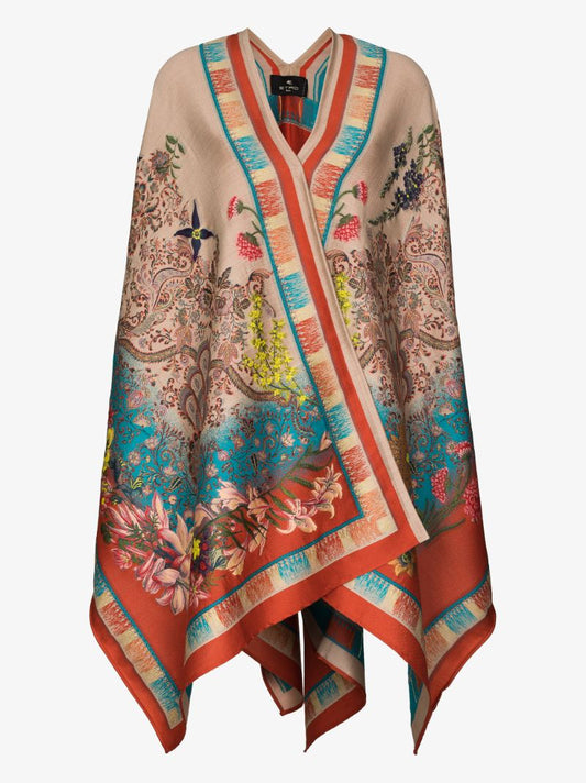 Paisley Jacquard Cape